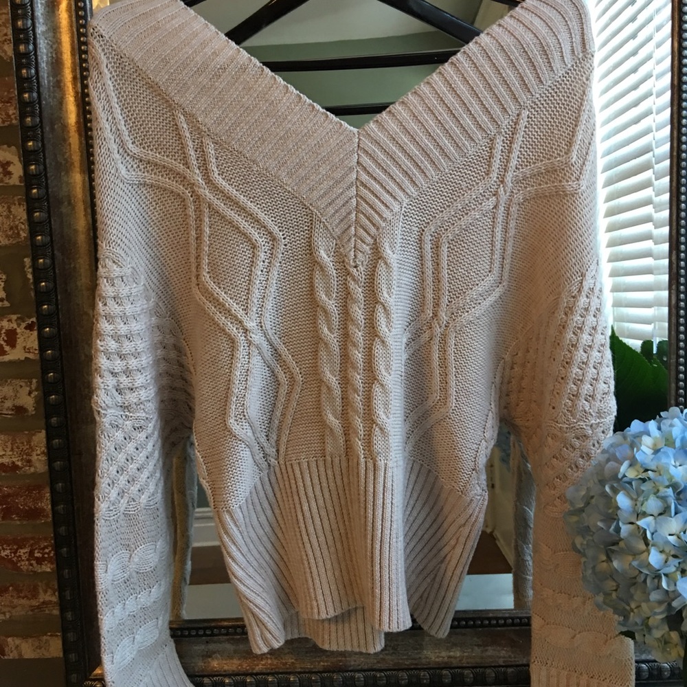 MINKPINK knit sweater in light pink